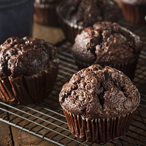 Čoko-tvarohové muffinky