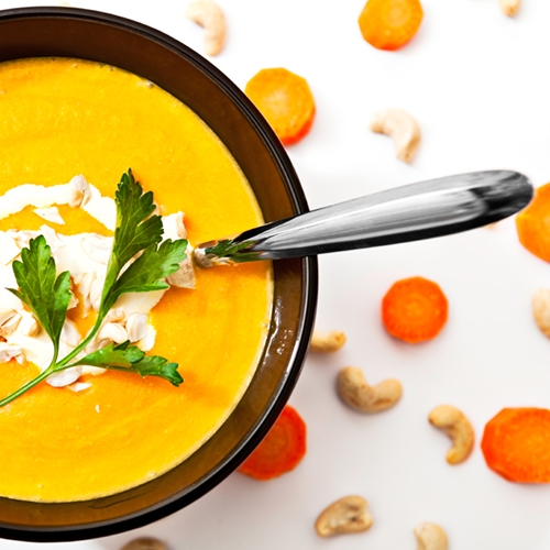 Krémová mrkvová polievka