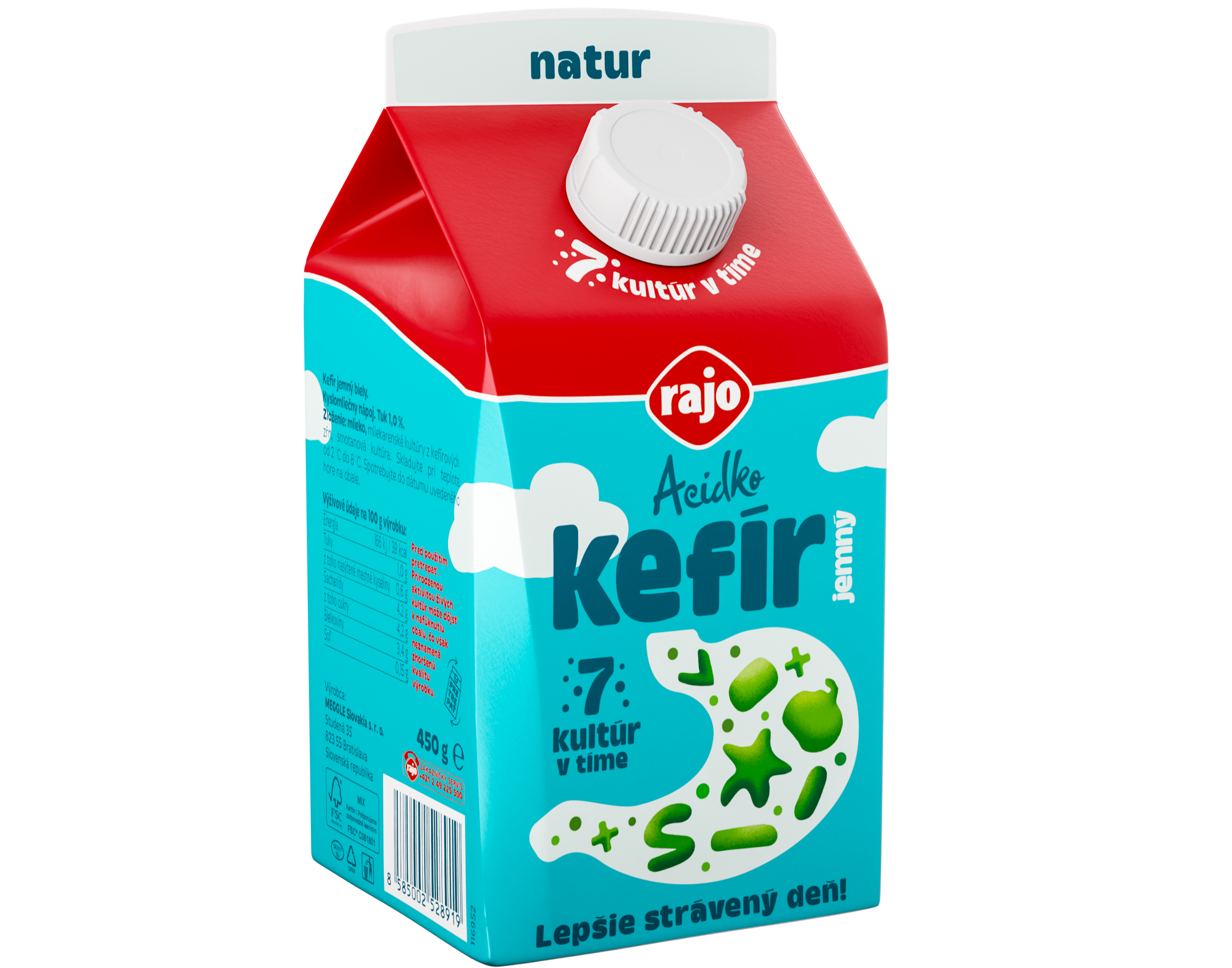 Acidko kefír jemný pre „Lepšie strávený deň!“