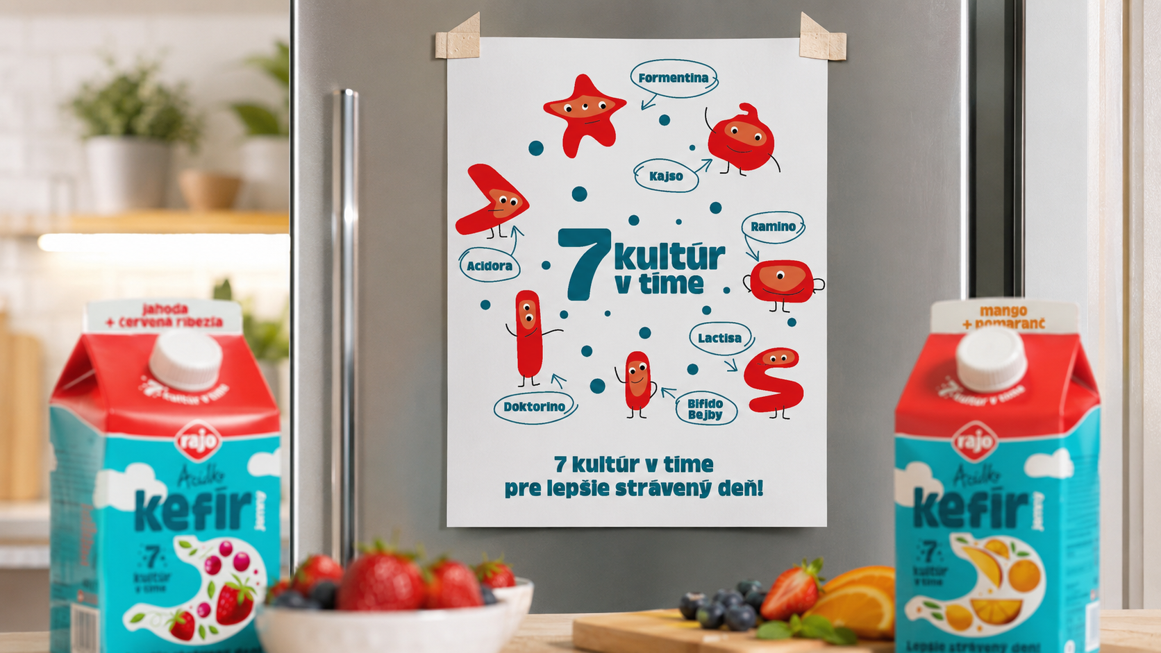 Acidko kefír jemný pre „Lepšie strávený deň!“