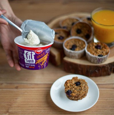 Domáce cereálne muffinky s tvarohom