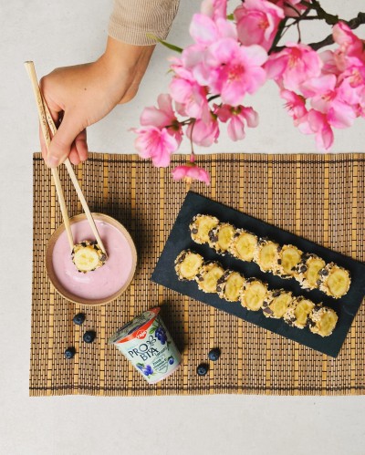 Banánové sushi s Probia jogurtom
