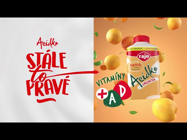 Novinka - Acidko Imunita marhuľa so štipkou kurkumy